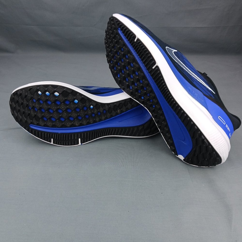 Nike Air Winflo 9 Low Men's Running Shoes Black Blue White DD6203 004 Sizes 8-12 - Picture 8 of 10